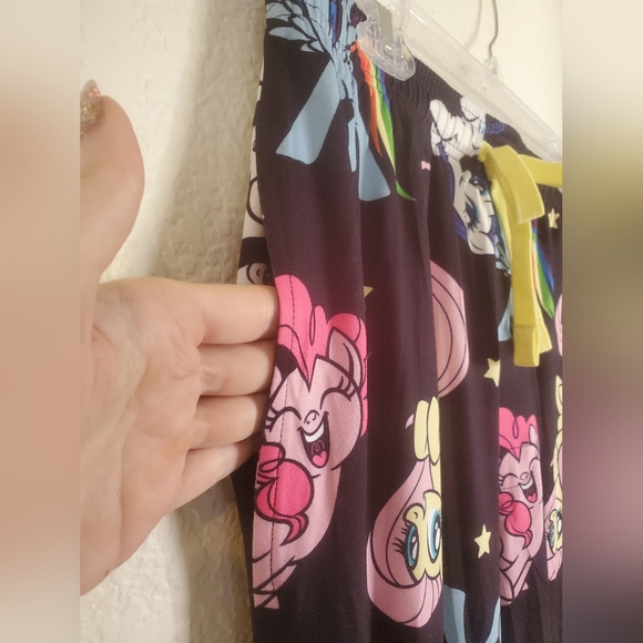 My Little Pony Black Bioworld Dorm Pajama Pants - Picture 2 of 5